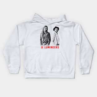 the lumineers visual art Kids Hoodie